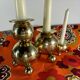 Brass candlesticks Gusum Sweden 1980 x3