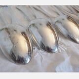 Alfenide Christofle 12 table covers 24p silver metal Model Pompadour