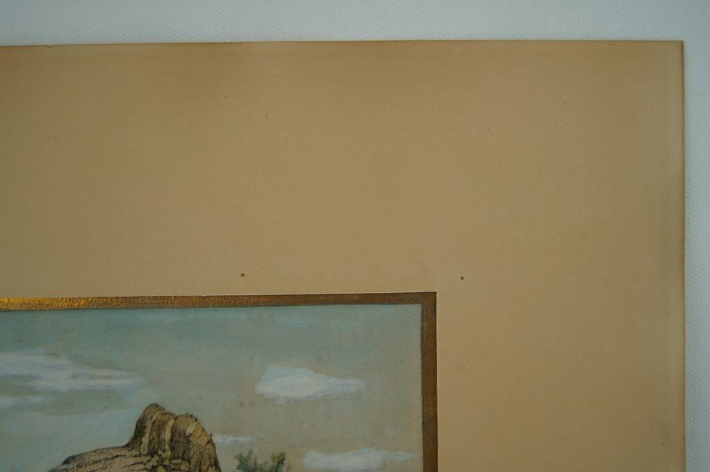 Ad. Moret "Antique Scene" Gouache watercolour signed and dated 1902