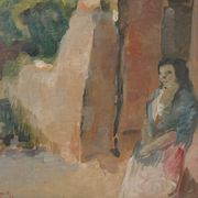 Plein air - Impressionniste - Etude de dame