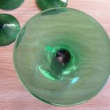 6 glasses white wine Alsace greens