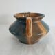 Small vintage vase pansu with two handles