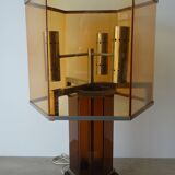 Large plexiglass lamp design year 70s Rega
