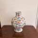 Antique Famille Rose Vase Chinese Porcelain China Peony Flowers Republic