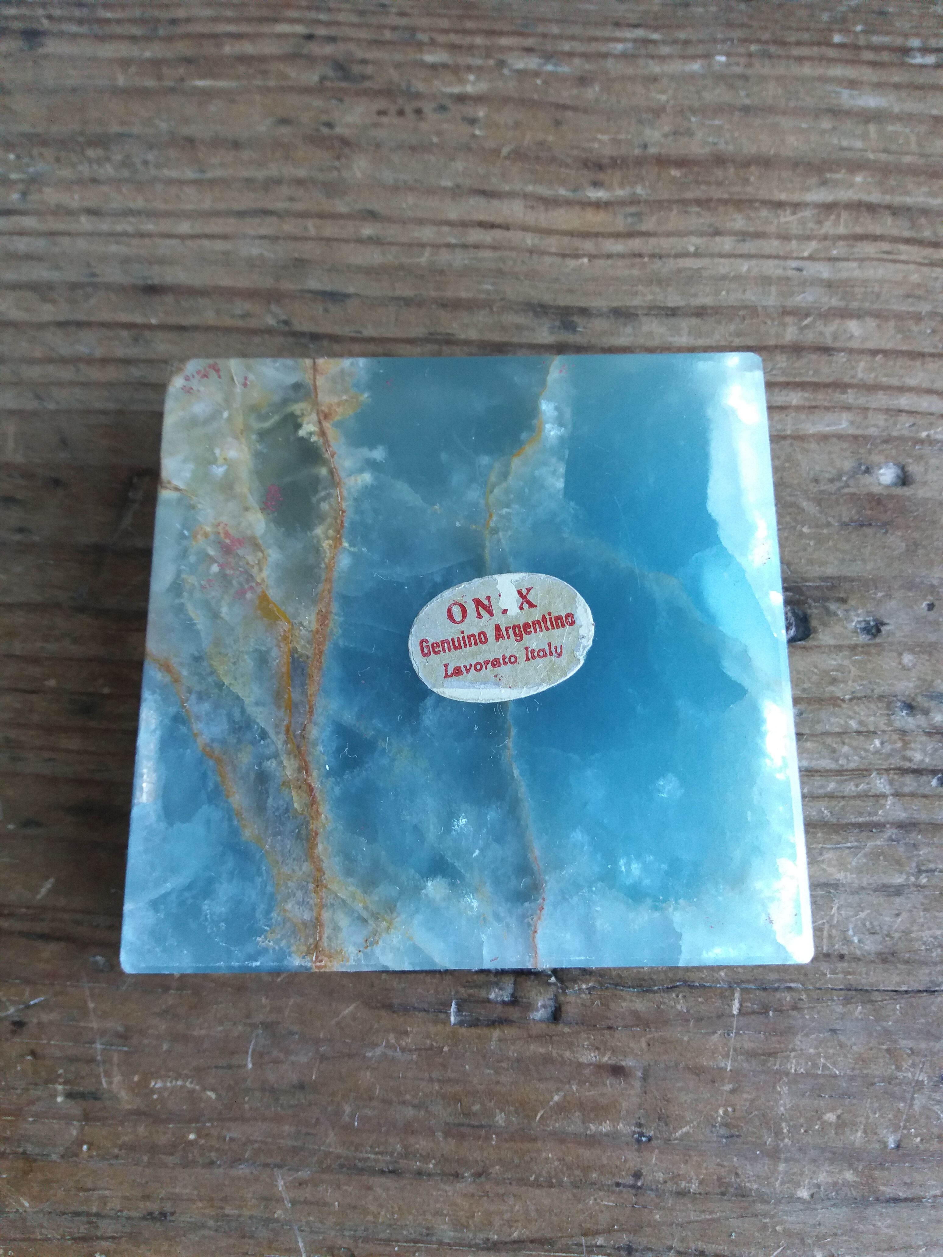 Blue onyx pocket ashtray