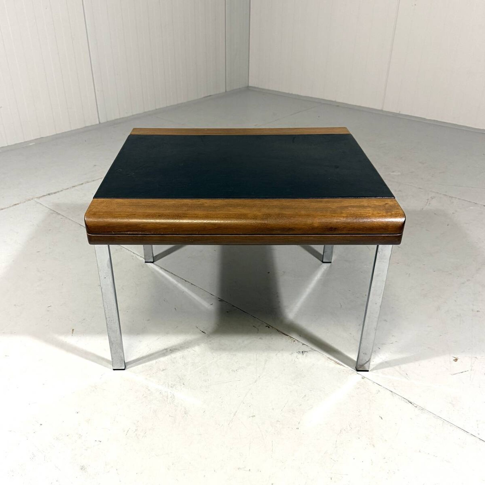 Hans Eichenberger leather coffee-side table Girsberger, Switzerland