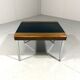 Hans Eichenberger leather coffee-side table Girsberger, Switzerland