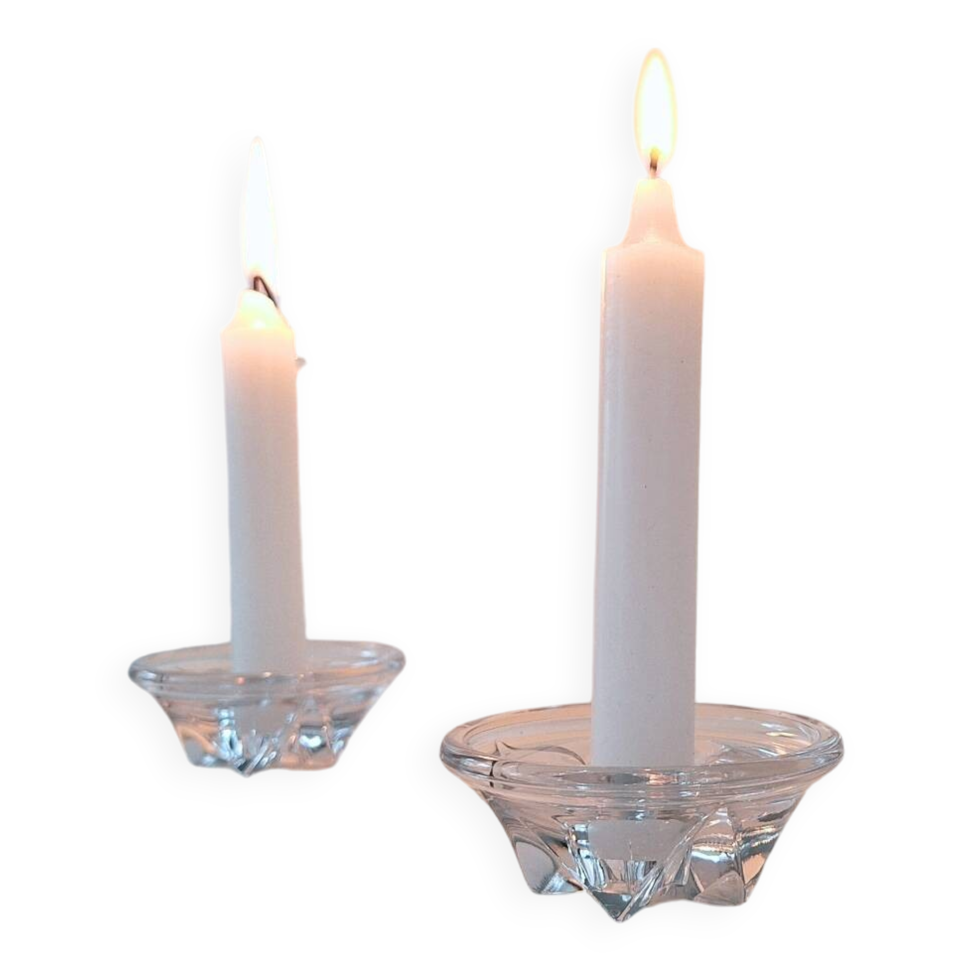 Pair (2) MCM Candle Holders - Design by Floris Meydam for Royal Leerdam - 1950s, the Netherlands