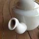 White porcelain teapot