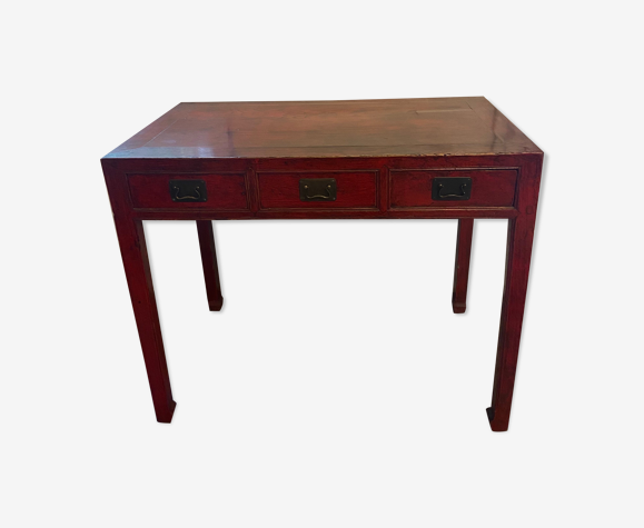 Bureau ancien chinois laqué
