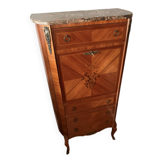 Secretary with drop-leaf in Louis XV style