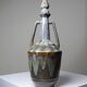 Vintage stoneware bottle with flamed glaze, France 1950-1970.