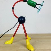 Lampe tripode couleurs primaires années 80