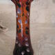 Vase with purple flower patterns