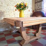 Art Deco coffee table in solid oak