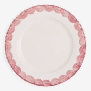 Set of 2 pink dinner plates