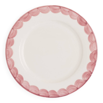 Set of 2 pink dinner plates