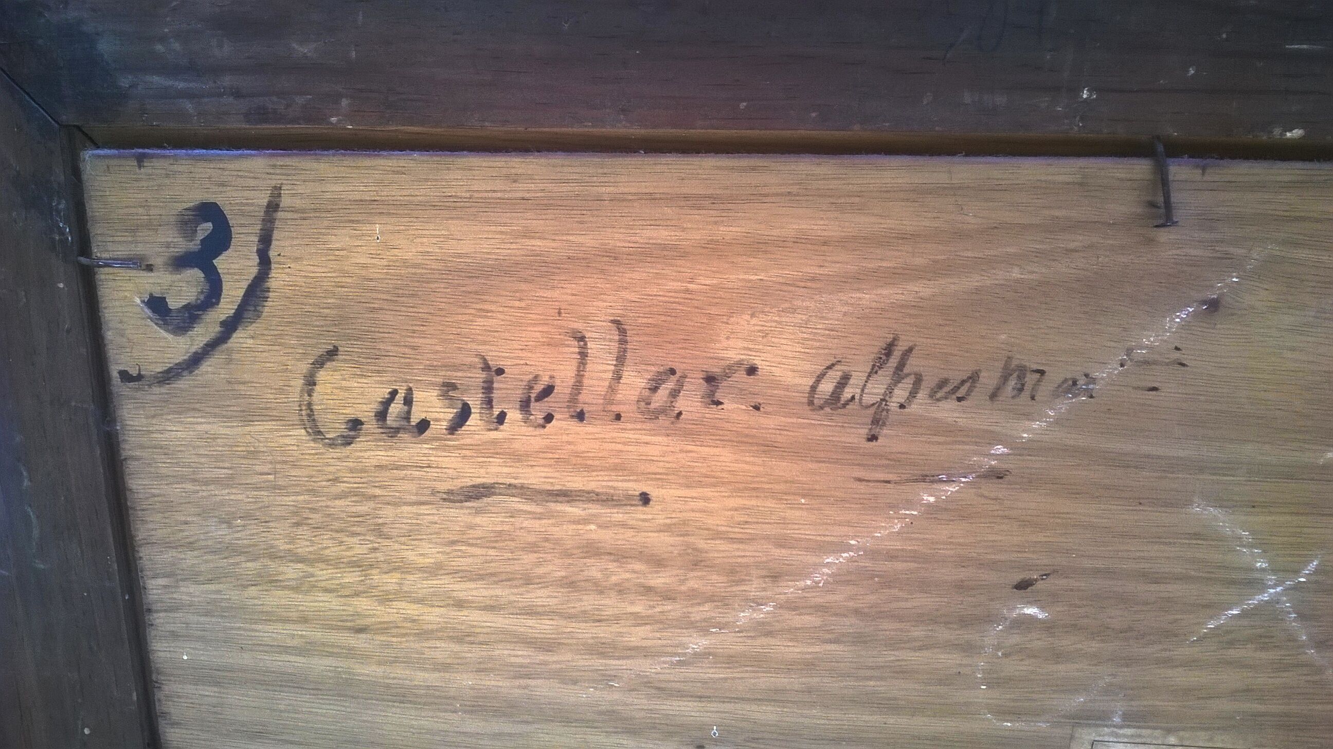 Painting of the town of castellar " Frédéric Léon Deshayes (1883-1970)"