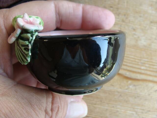 Vintage Keramos Sèvres salt cellars in their case