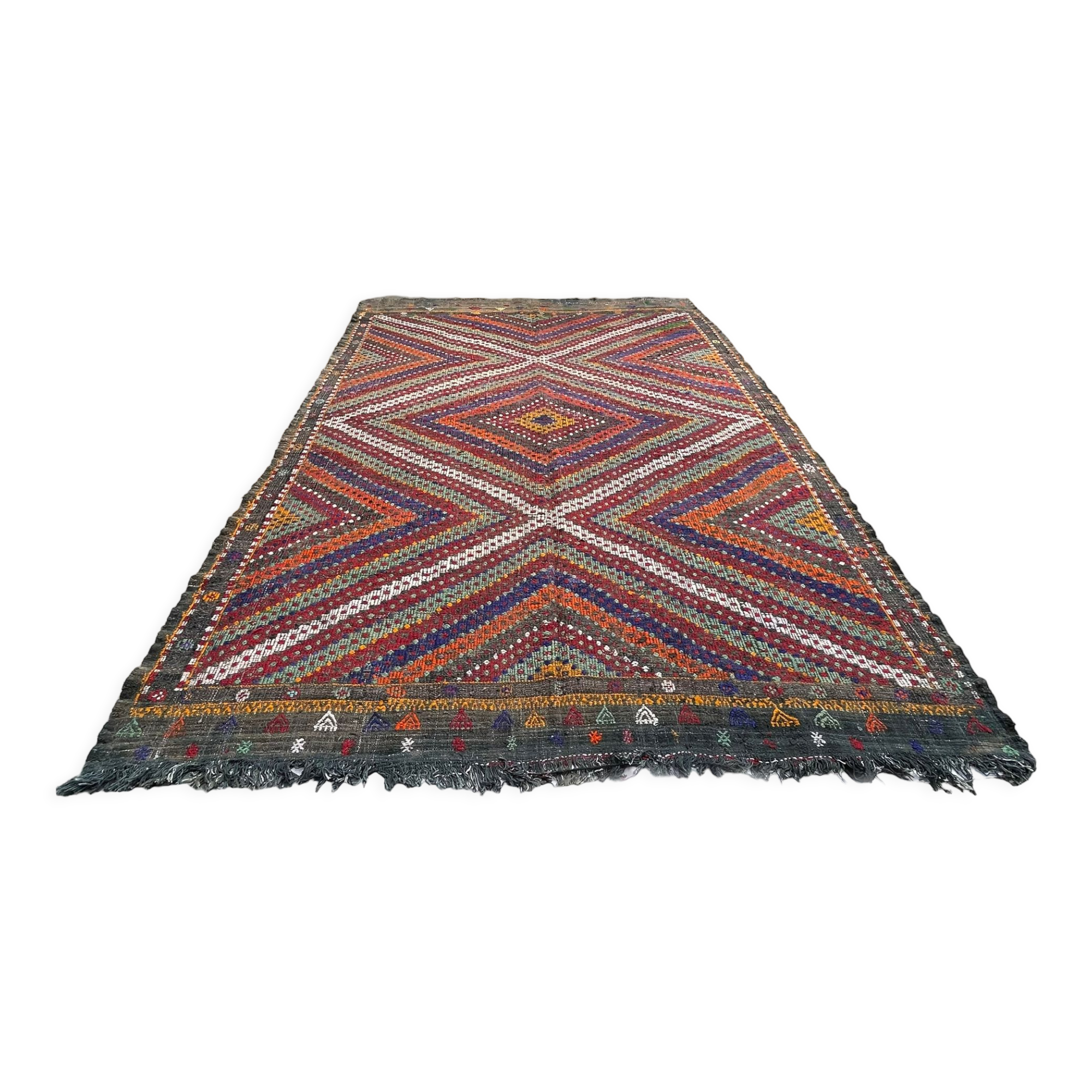 Vintage turkish kilim rug , 295 x 197 cm