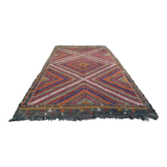 Vintage turkish kilim rug , 295 x 197 cm