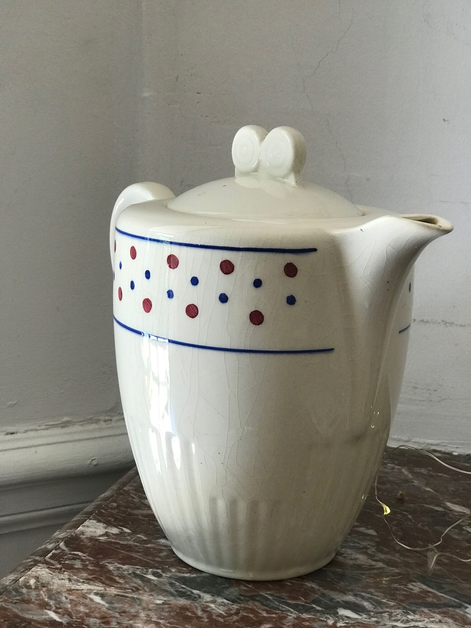 Porcelain teapot signed