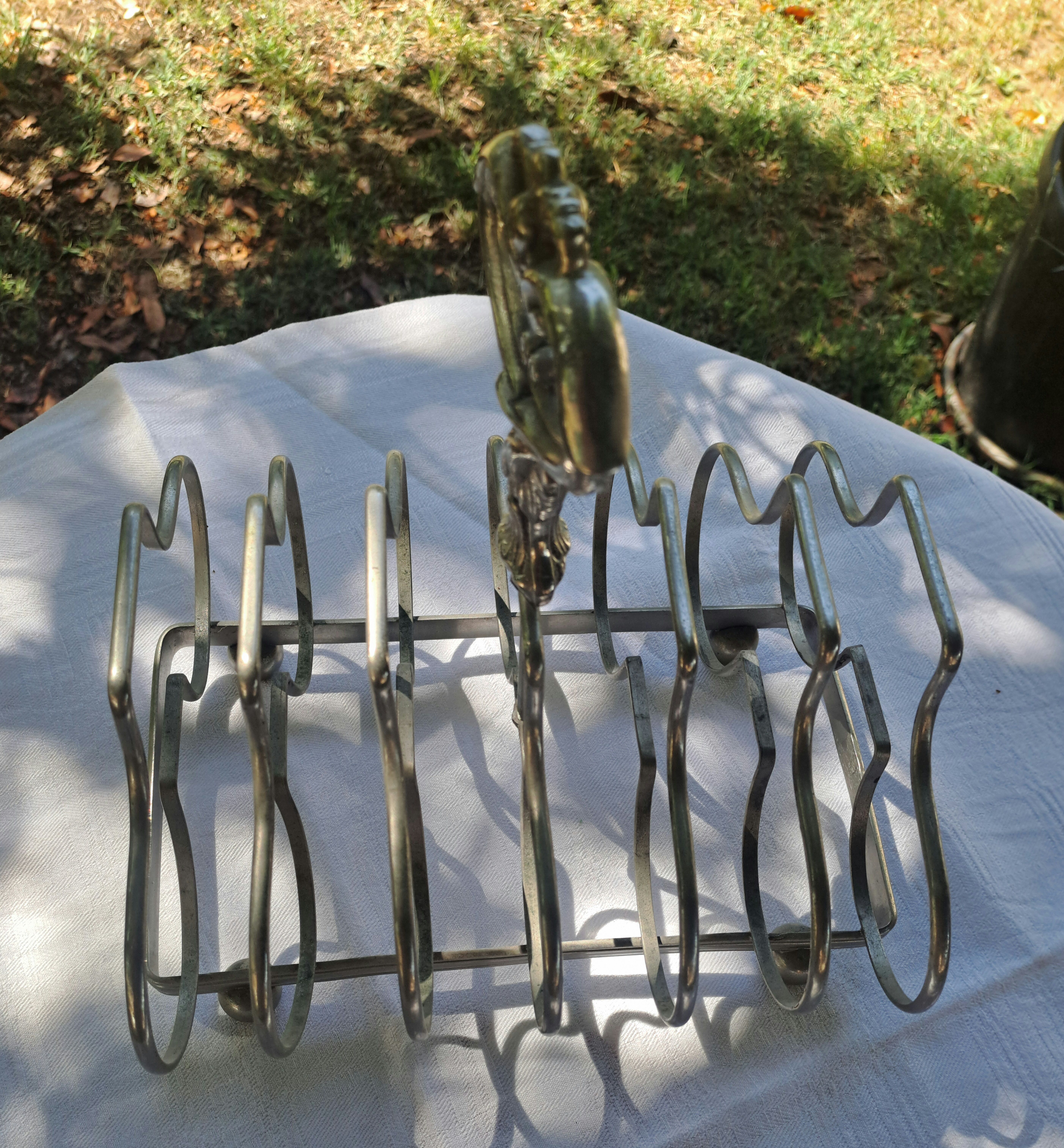 Silver-plated toast rack