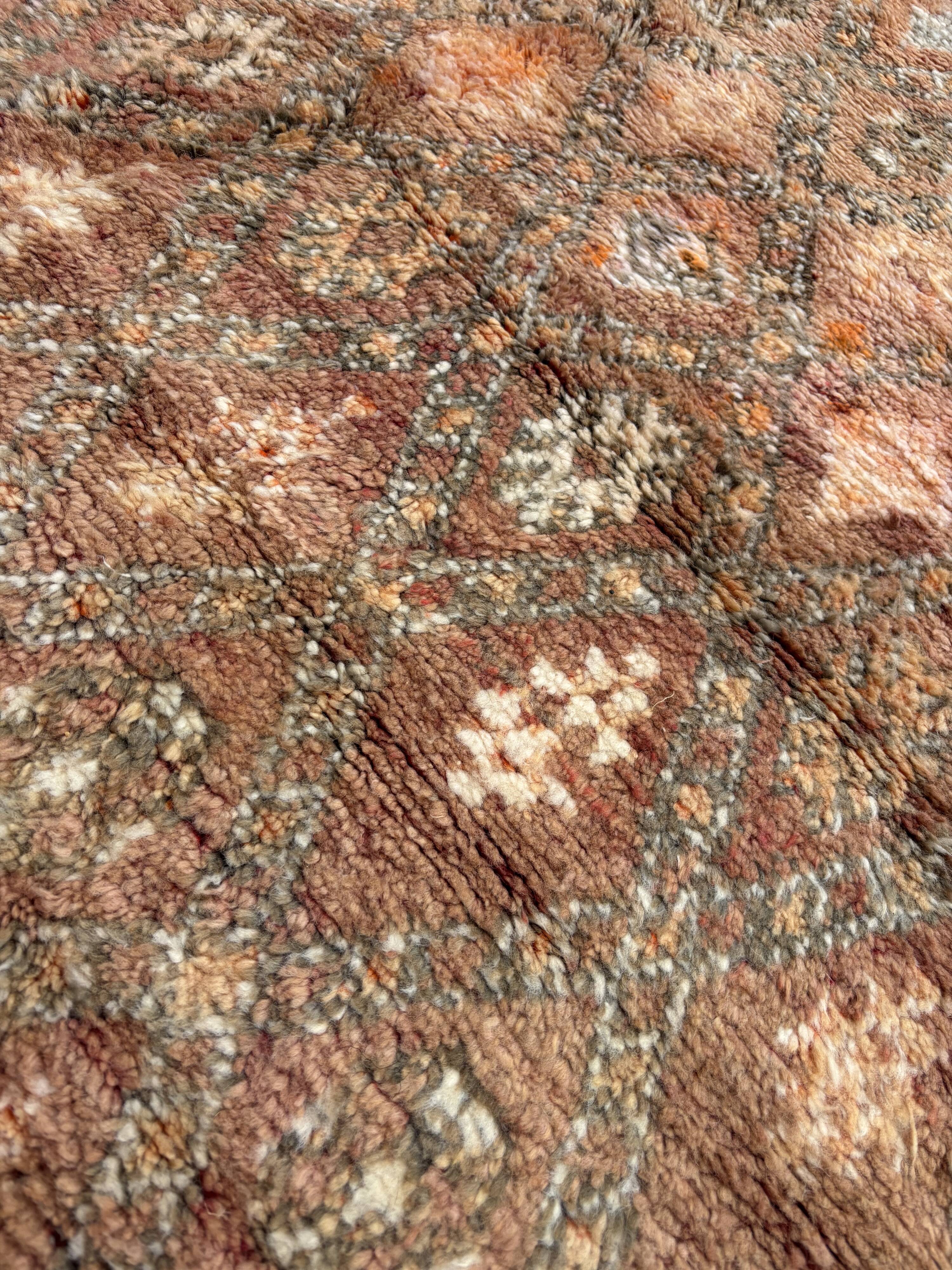 Bohemian Chic Moroccan Handcrafted Wool Rug