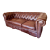Canapé chesterfield de luxe anglais en cuir véritable