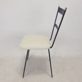 Set of 2 Italian Metal and Brass Chairs, 1960's