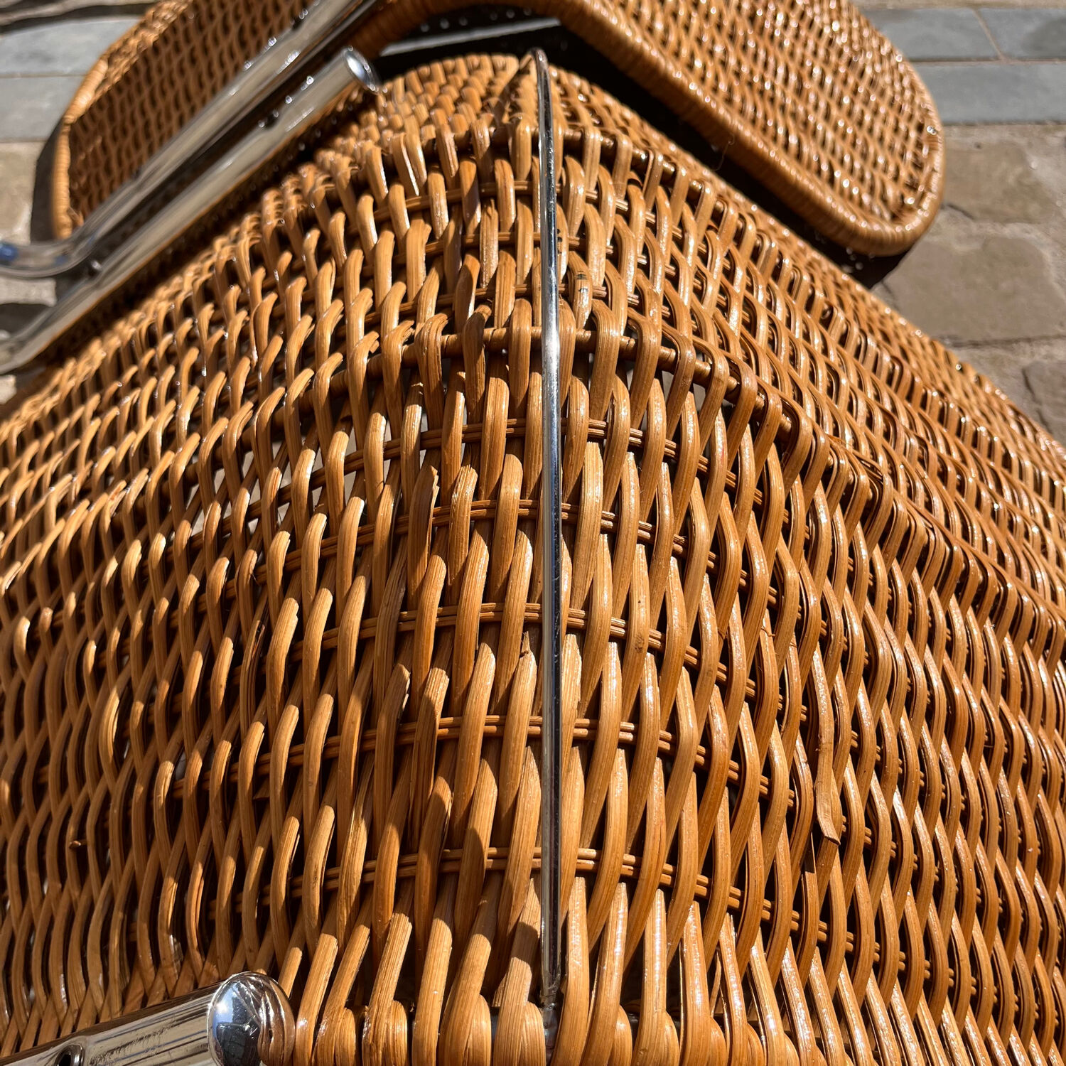 Italian rattan chair from the 1970s