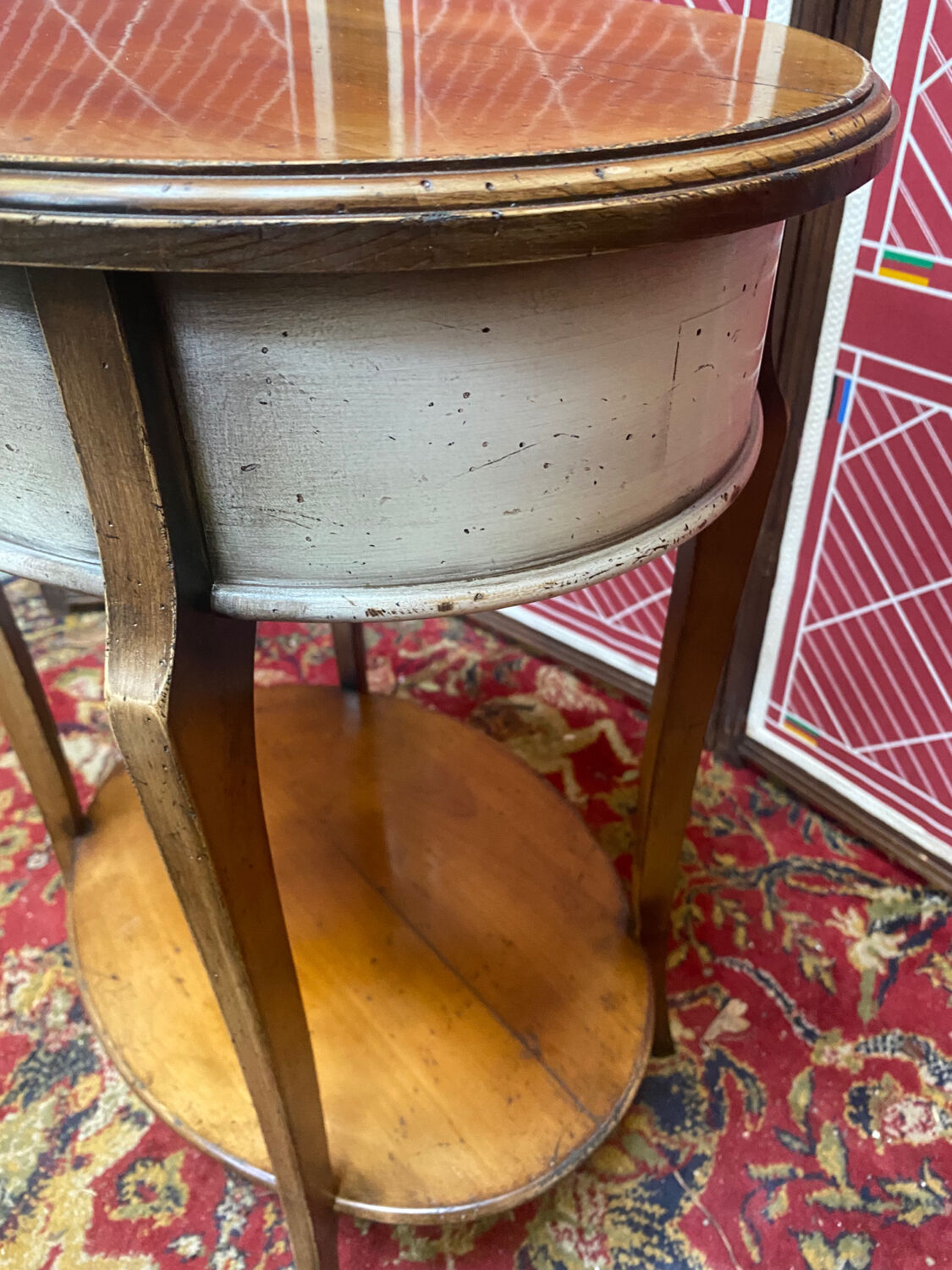 Louis XV style pedestal console, Shabby Chic