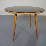 Glass and cherrywood table, 1960s