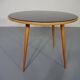 Glass and Cherrywood Table, 1960s