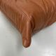 Togo Chair in Cognac Leather attributed to  Michel Ducaroy for Ligne Roset.
