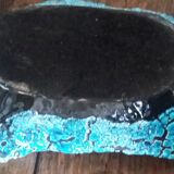 Coupe en faïence turquoise