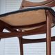 1960s, set of 4 reupholstered Danish dining chairs, design by Erik Buck.