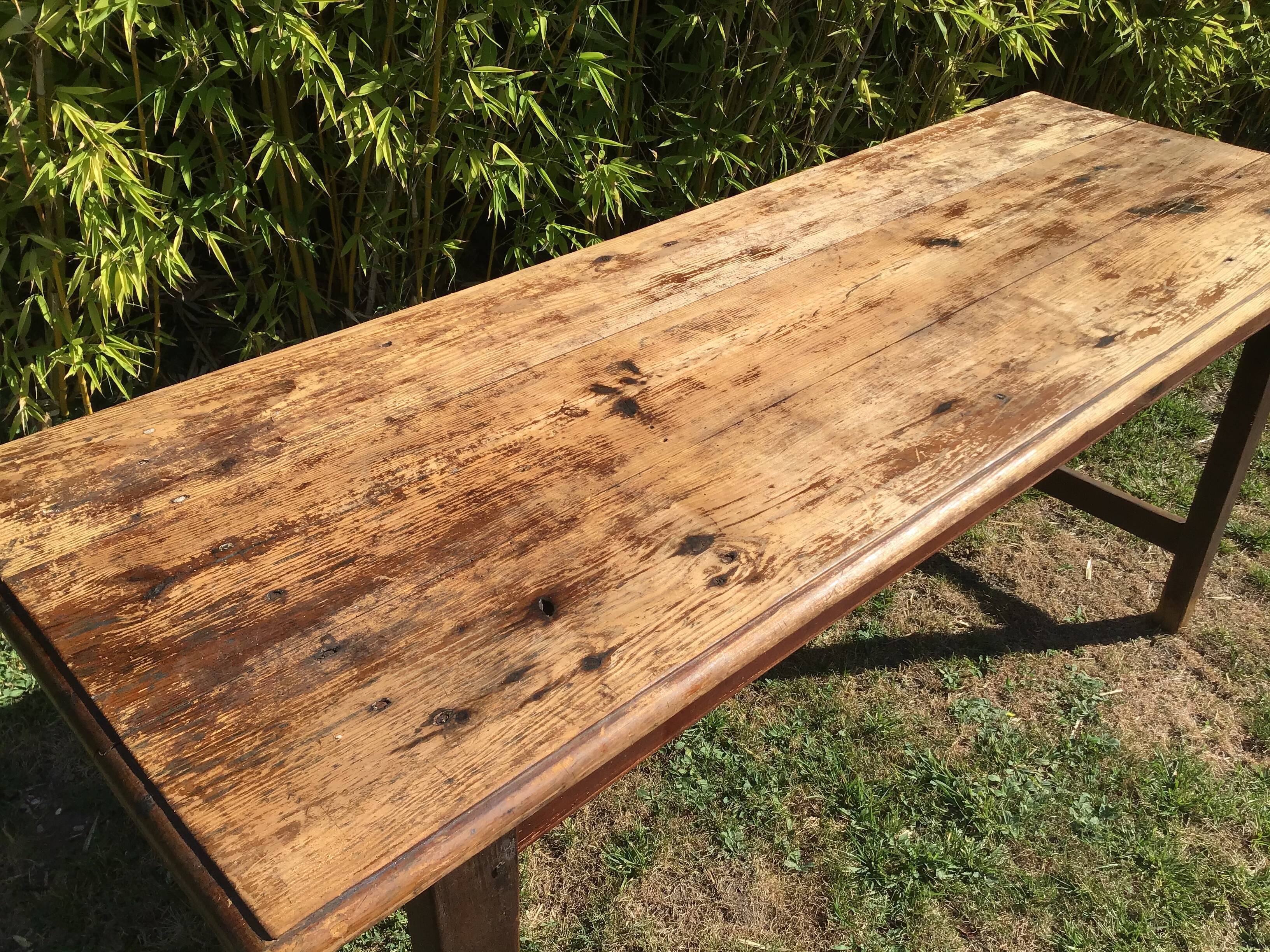 Table de ferme vintage