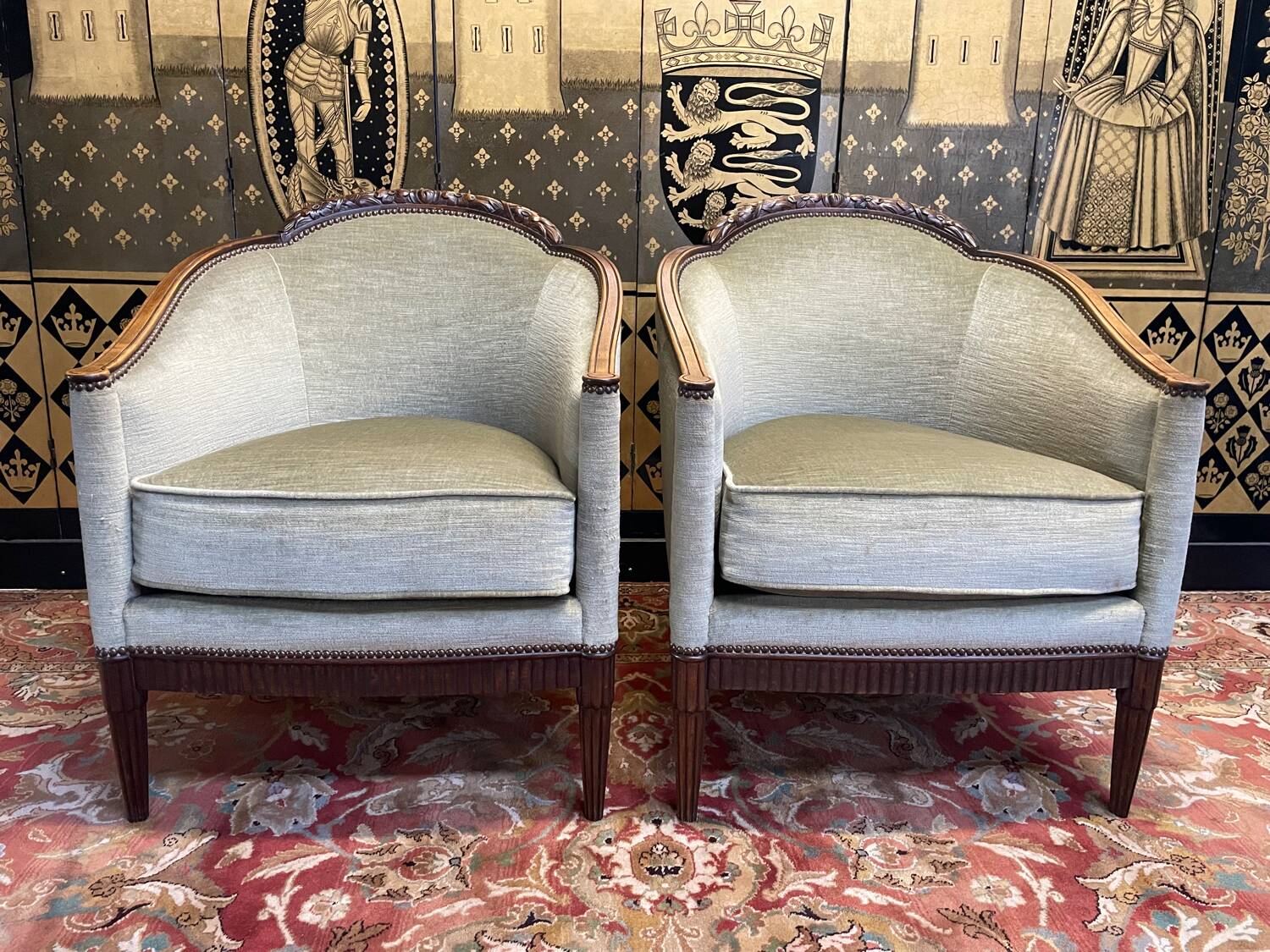 Salon époque Art Déco Canapé et Paire de fauteuils