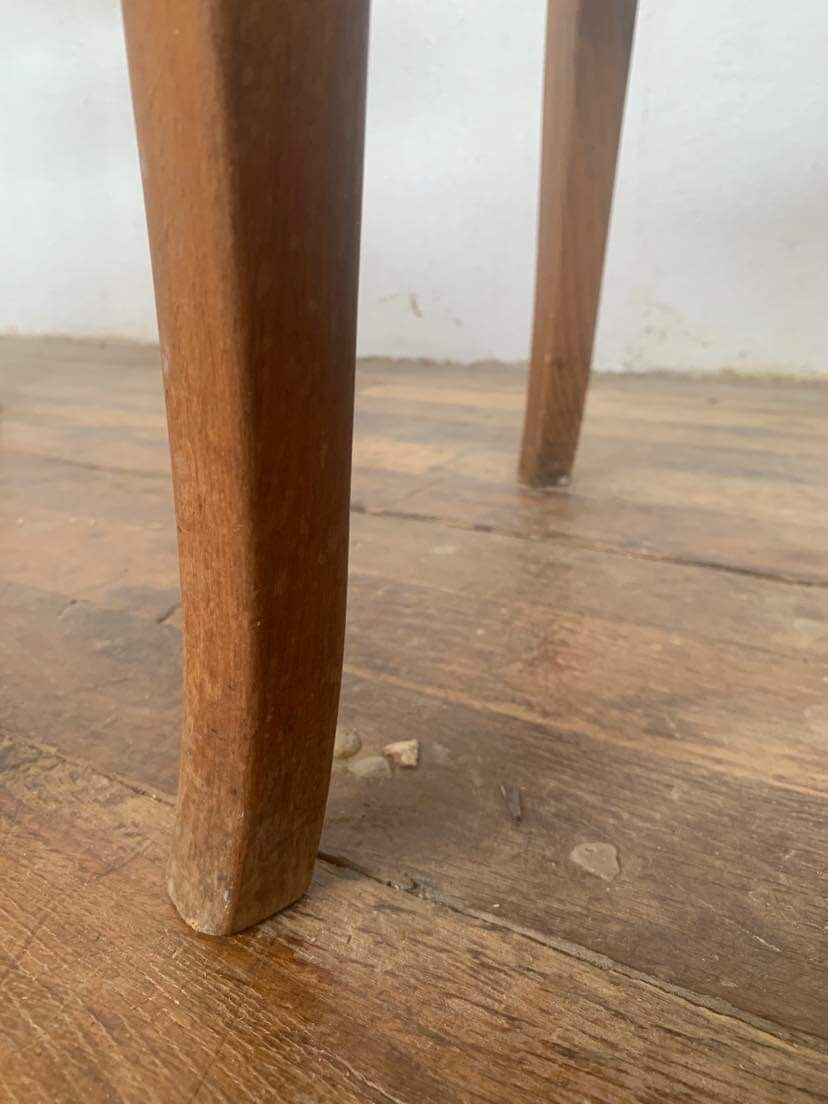 Set of 4 curved wood bistro chairs