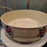 Antique Badonviller Floral Porcelain Dish, 20th Century Collection