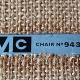 Extendable table set and six Scandinavian Teak Mc Intosh chairs