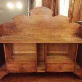 Box desk with pediment