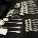 Christofle malmaison housekeeper with silversmith 65 pieces condition close to new
