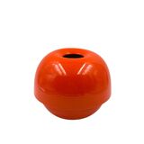 Space age orange ceramic vase, Sicart Italy ca. 1970
