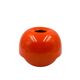 Space age orange ceramic vase, Sicart Italy ca. 1970