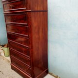 Semainier Louis Philippe mahogany