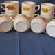 12 cups vintage Mill of Wolves decoration autumn leaves