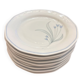 9 assiettes plates Kahlo