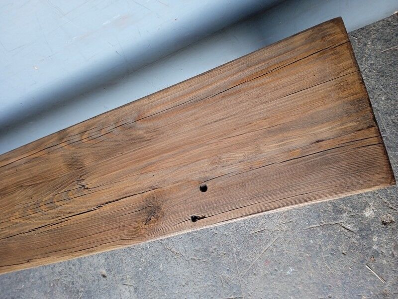 Solid wood bench patinated 160cm